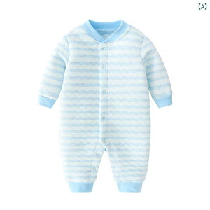 ロンパース カバーオール 秋冬 赤ちゃん 男の子 長袖 コットン素材 着心地 暖かい シンプル かわいい 寝巻 パジャマ ベビーギフト ベビー服