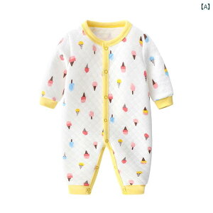 ロンパース カバーオール 秋冬 赤ちゃん 綿素材 厚手 暖かい 動きやすい かわいい アニマル柄 イチゴ 部屋着 パジャマ プレゼント ベビー服