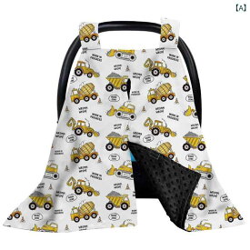 ベビー用品 ベビー ベビーカー チャイルドシート ベビーキャリー 多機能カバー 保温 防寒 授乳ケープ 目隠し 日よけ オールシーズン カートゥーン スケートボード ロケット 乗り物柄 ポリエステル 綿 混紡素材
