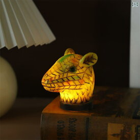 動物置物 十二支 干支 アニマル ナイトライト 間接照明 樹脂製 卓上 デスク インテリア 飾り オブジェ フィギュア かわいい ポップ キャラクター リビング 書斎 玄関 部屋飾り