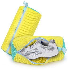 【クリーニング業者監修】靴用 洗濯ネット 2個入り シューズ用 靴洗い 靴用洗濯袋 【靴を洗濯機で洗える専用ネット】靴&洗濯機をダメージから守る 型崩れ防止 スニーカー/上履き/シュー