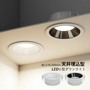 AAAZM ダウンライト LED 天井照明器具 埋込穴 75φ 160φ 200φ埋め込み式 小型 天井ライト 吹き抜け 交換 リビング ダイニング 玄関 寝室 廊下 トイレ インテリア ダウンライト 電球色 温白色 昼光