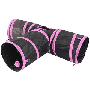 猫 トンネル ねこトンネル ネコのみつまたトンネル ペットのおもちゃ キャットトンネル プレイトンネル ネコハウス 折畳み式 ペットグッズ 猫用おもちゃ ねこ ネコ