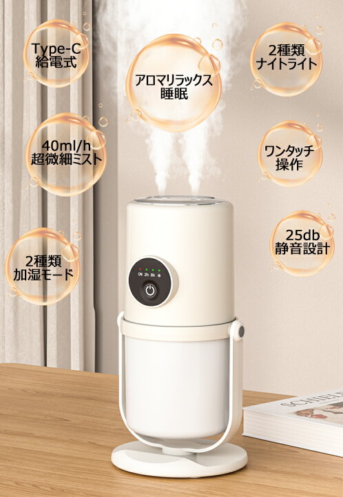 楽天市場】新生活応援⇒1,880円【首振り90°調整可能】2025新型 加湿器 