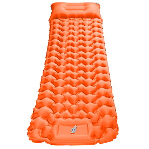 2点セットエアーマット 9cm 車中泊マット エアーベッド キャンプマット 折り畳み 枕付き キャンピングマット 足踏み式 アウトドアマット キャンプ 軽量 無限連結可能 防水防潮 防災 40Dナイロ