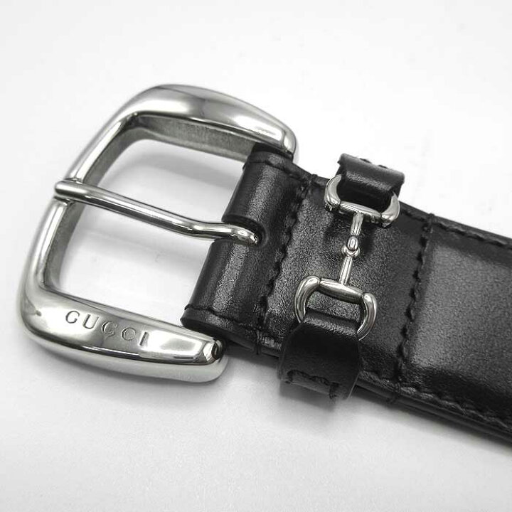 楽天市場】グッチ ベルト 紳士ベルト GUCCI ホースビット スムース  