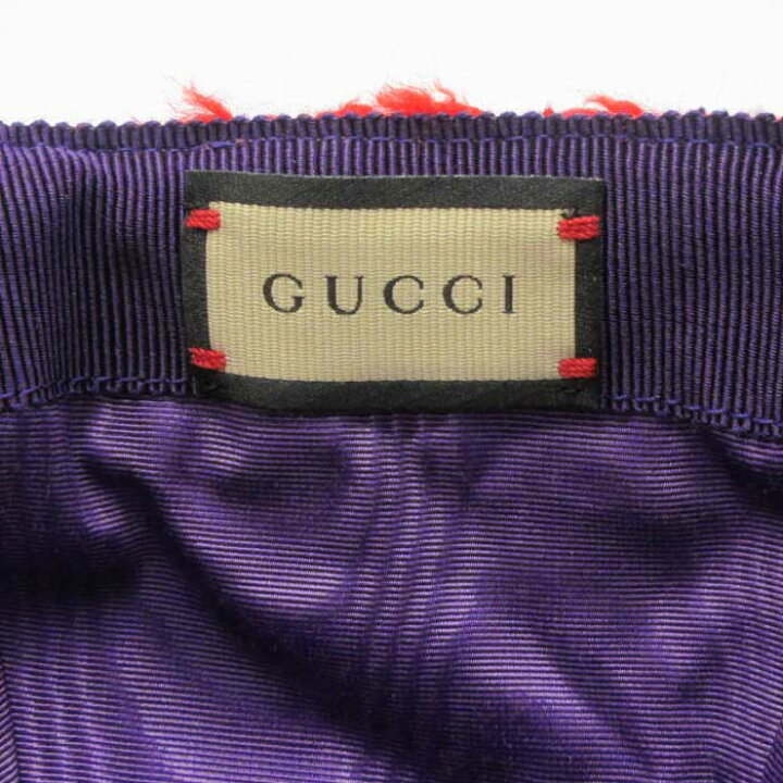 楽天市場】グッチ 帽子 キャップ GUCCI ウール ツイード チェック柄 GG 