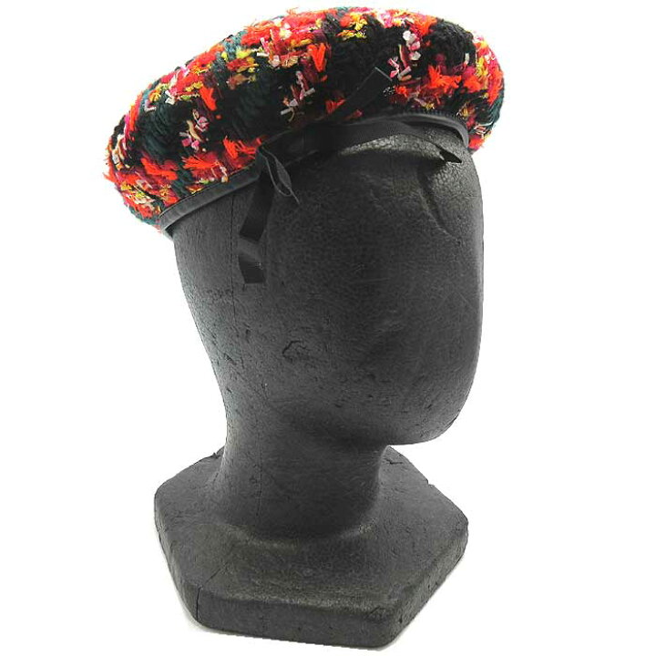 楽天市場】グッチ 帽子 ベレー帽 GUCCI ツイード チェック柄 リボン GG 