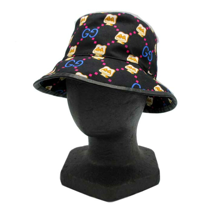GW限定価格】GUCCI GGロゴ ブラック バケットハット M