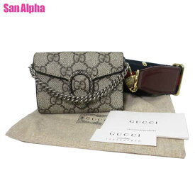 【最大500円OFFクーポン配布 6/4 10:00～】グッチ バッグ ハンドバッグ GUCCI ディオニュソス タイガー ヘッドモチーフ PVC GGスプリーム ミニミニバッグ 2WAY 斜め掛け 696804 (ベージュ系) ブティックライン レディース 送料無料