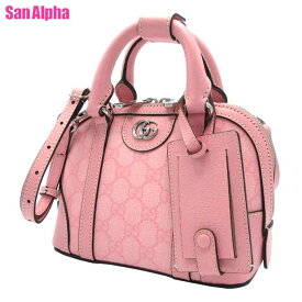 【1000円OFF 12/15 23:59迄】グッチ バッグ ハンドバック GUCCI GG MARMONT GG SUPREME MINI BAG GGマーモント GGスプリーム ミニ ドームバッグ ネームタグ付き 2WAY 斜め掛け 742261 FABRZ 8444 (ピンク系) レディース ブティックライン 送料無料