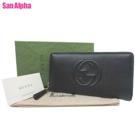 グッチ 財布 長財布 GUCCI レザー インターロッキングG タッセルモチーフ ラウンド アコーディオン ジップ アラウンド 598187 1000 (ブラック) アウトレット レディース 送料無料