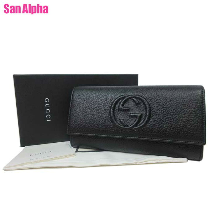 楽天市場】グッチ 財布 長財布 GUCCI レザー インターロッキングG  