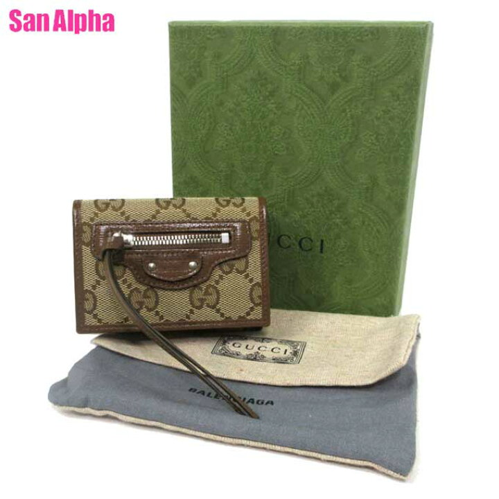 楽天市場】グッチ×バレンシアガ 【コラボ商品】 財布 三つ折り財布  