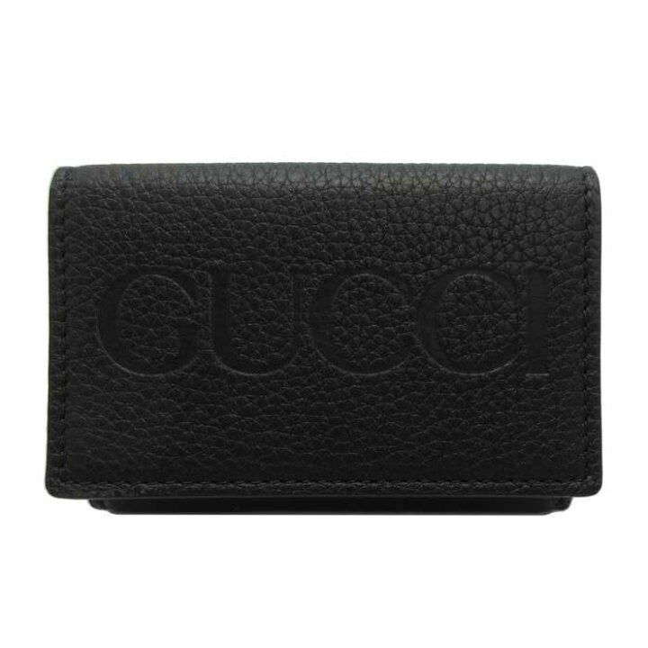 楽天市場】グッチ 財布 三つ折り財布 GUCCI EMBOSSED LOGO エンボス  