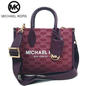 【10%OFF 4/21 09:59迄】マイケルコース トートバッグ MICHAEL KORS ミレラ MKシグネチャー キャンバス スモール ショッパー トップジップ クロスボディ 2WAYトート 斜めがけ 35F2G7ZC5I MULBERRY MLT(ワイン系マルチ) アウトレット レディース 送料無料