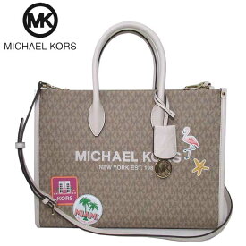 【1000円OFF 6/11 01:59迄】マイケルコース バッグ トートバッグ MICHAEL KORS MKシグネチャー マイアミ アップリケ ミレラ EW トート 2WAY 斜め掛け A4ファイル収納可 35S3G7ZT6B LT CREAM(ベージュ系×マルチカラー)アウトレット レディース 送料無料