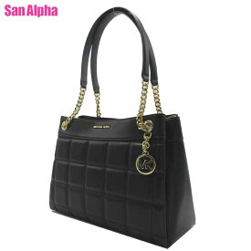 マイケルコース バッグ トートバッグ MICHAEL KORS SUSAN レザー キルティング ミディアム ショルダートート 肩掛け 30F4GUSE2L BLACK (ブラック) ブティック レディース 送料無料
