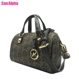 マイケルコース バッグ ハンドバッグ MICHAEL KORS GRAYSON MKシグネチャー メタリック スモール ダッフル 2WAY 斜め掛け 32F4GGYC1B BLK/PALEGOLD (ブラック×ペールゴールド) ブティック レディース 送料無料