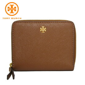 【10%OFF 4/21 09:59迄】トリーバーチ 財布 二つ折り TORY BURCH エマーソン ミディアム ウォレット ラウンドファスナー ミニ財布 136098 0522 909(ブラウン系) アウトレット レディース 送料無料