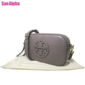 【1000円OFF 6/11 01:59迄】トリーバーチ ショルダーバッグ TORY BURCH ミラー レザー ミニ クロスボディバッグ 斜め掛け 145667 0223 093 (グレイッシュブラウン系) レディース 送料無料