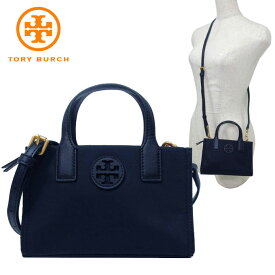 【1000円OFF 6/11 01:59迄】トリーバーチ ショルダーバッグ TORY BURCH エラ ナイロン ロゴ ミニ トート 146437 0223 405(トリー ネイビー) レディース 送料無料