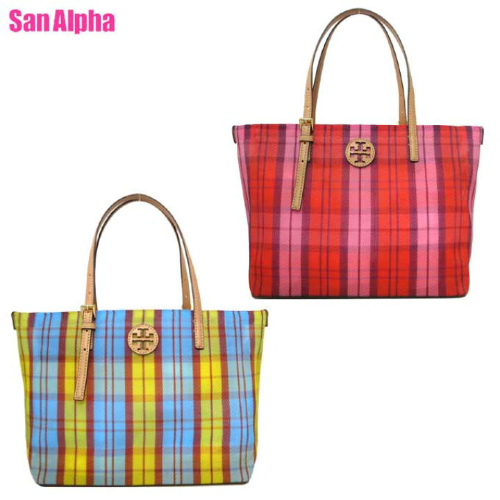 楽天市場】トリーバーチ バッグ トートバッグ TORY BURCH チェック柄  