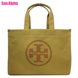 【1000円OFF 4/27 09:59迄】トリーバーチ トートバッグ TORY BURCH エラ キャンバス トート 148792 0623 700 (イエロー系) レディース 送料無料