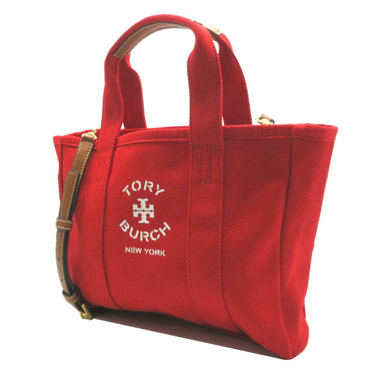 楽天市場】トリーバーチ トートバッグ TORY BURCH キャンバス スモール 