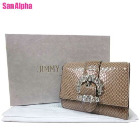 ジミーチュウ 財布 三つ折り財布(小銭入れなし) カードホルダー JIMMY CHOO シェリ ビジュー カードケース リザード プリンテッド ファブリック 160427 B POWDER PINK (ピンク系) レディース 送料無料