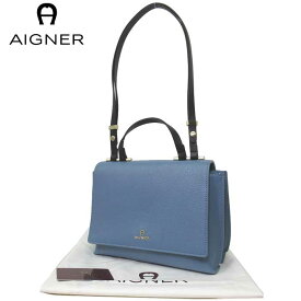 【10%OFF 6/2 09:59迄】アイグナー ブティック AIGNER ショルダーバッグ 132149-573 レザー ハンドル付き ショルダーバッグ / クロスボディー Evita / Dusk Blue レディース