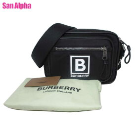 【1000円OFF 4/27 09:59迄】バーバリー バッグ ショルダーバッグ BURBERRY パディ バーバリーパッチ ナイロン クロスボディ ショルダー 斜め掛け 8065311 BLACK (ブラック) アウトレット メンズ 送料無料