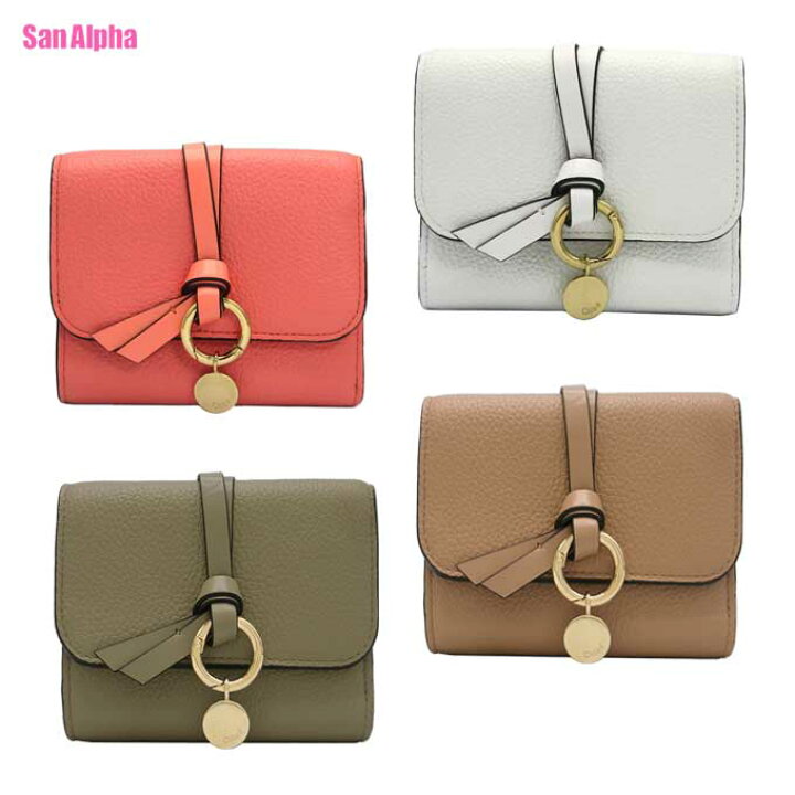 楽天市場】クロエ 財布 三つ折り財布 Chloe ALPHABET スモール トリ 