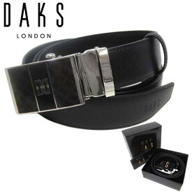 ダックス DAKS ベルト メンズ GB2188 BLACK 型押しレザー サイドリリースバックル アパレル 送料無料