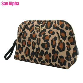 ケイトスペード ポーチ kate spade NEW YORK CHELSEA レオパードプリント コスメポーチ KH755 200 (ブラウンマルチ) アウトレット レディース 送料無料