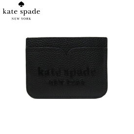 【1000円OFF 5/27 01:59迄】ケイトスペード ブティック kate spade カードケースPWRU7976-001 シャドウ レザー ロゴ スリム カードケース shadow / card holder / black(001):ブラック【メール便対応(ネコポス)】 レディース