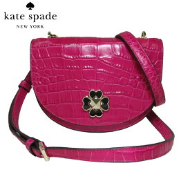 【1000円OFF 6/11 01:59迄】ケイトスペード ショルダーバッグ kate spade WKRU6346-685(ピンク系) クロコ調レザー ポシェット cherry pie アウトレット レディース