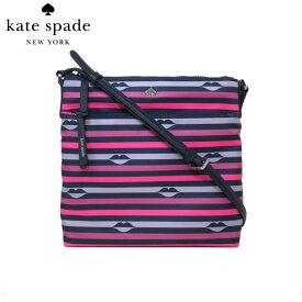 【10%OFF 4/21 09:59迄】ケイトスペード ショルダーバッグ kate spade WKRU6620-673 ナイロン ボーダー リップ pink multi(673)アウトレット レディース