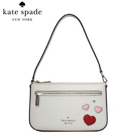 】ケイトスペード ポーチ ハンドバッグ kate spade NEW YORK SWEET HEART レザー ハート リストレット KA613 960(ホワイト系マルチ) アウトレット 送料無料