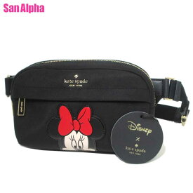 【1000円OFF 4/27 09:59迄】ケイトスペード バッグ ショルダーバッグ kate spade × Disney ディズニー ミニー ベルトバッグ KG590 001(ブラック×マルチカラー) アウトレット レディース 送料無料