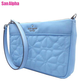 ケイトスペード ポーチ kate spade NEW YORK スペード フラワー キルテッド リストレット KK255 403 (ライトブルー系) アウトレット レディース 送料無料