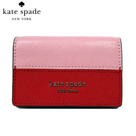 ケイトスペード 財布 三つ折り財布 kate spade スペンサー ミニ トライフォールド ウォレット ミニ財布 PWRU7854 613(ピンク系×レッド系)レディース 送料無料