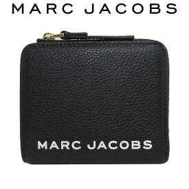マークジェイコブス 財布 二つ折り財布 MARC JACOBS レザー ザ ボールド ミニ コンパクト ジップ ウォレット M0017140-008(ニュウブラック) レディース 送料無料