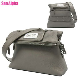 【1000円OFF 11/11 01:59迄】メゾンマルジェラ バッグ ショルダーバッグ Maison Margiela 11 5AC 鹿革 レザー ショルダー 斜め掛け 2WAY SB1WG0003 P4746 T8135 (グレー系) アウトレット メンズ 送料無料