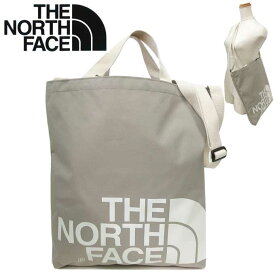 【1000円OFF 5/27 01:59迄】ザ・ノース・フェイス トートバッグ THE NORTH FACE WHITE LABEL COLLECTION ビッグ ロゴ 2WAY トート 斜めがけ NN2PP07L BEI / BEIGE(ベージュ) レディース メンズ 送料無料