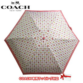 【1000円OFF 6/11 01:59迄】コーチ レイングッズ 傘 COACH ミニアンブレラ・バッドランズフローラル プリント 折り畳み傘 CF363 IMCAH (チョーク マルチ) アウトレット レディース 送料無料