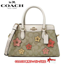 【1000円OFF 4/27 09:59迄】コーチ バッグ ハンドバッグ COACH ダーシー PVC シグネチャー キャンバス フローラル アップリケ ミニ 2WAY 斜めがけ CH344 IMOT4(ライトカーキマルチ) アウトレット レディース 送料無料