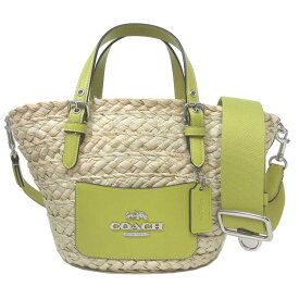 コーチ トートバッグ COACH スモール ストロー 2WAYトート かごバッグ CJ519 アウトレット レディース 送料無料