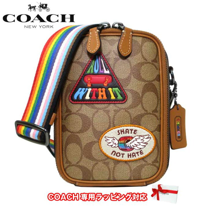 楽天市場】コーチ バッグ ショルダーバッグ COACH シグネチャー パッチ 