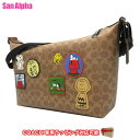 【1000円OFF 12/11 01:59迄】コーチ バッグ ショルダーバッグ COACH X PEANUTS FINN ピーナッツ スヌーピー シグネチャー キャンバス パッチ クロスボディ 2WAY 斜め掛け CBT19 QBTAM (タン マルチ) コラボ商品 アウトレット メンズ 送料無料